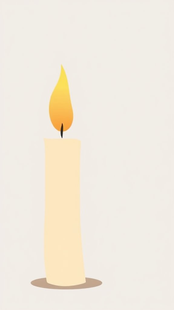 candle and flame illustration