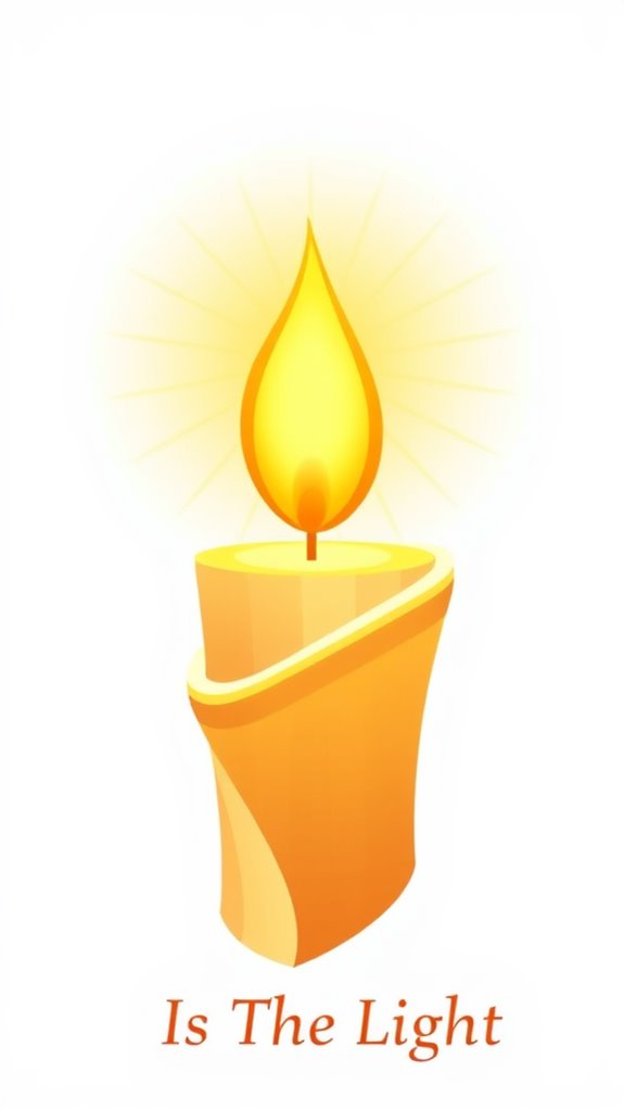 candle flame symbolizes jesus