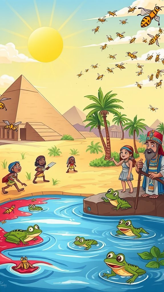 cartoon depiction of plagues