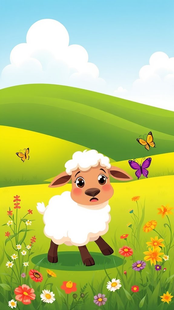 cartoon of lost sheep