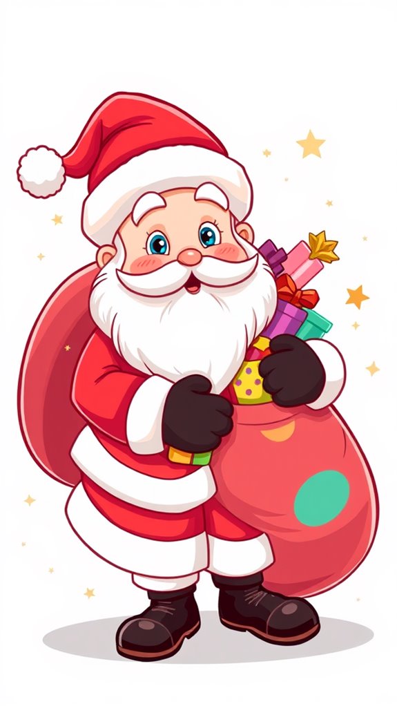 cartoon santa claus illustration