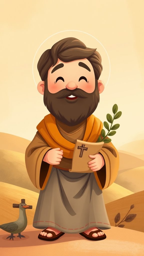 charming artwork of apostle paul