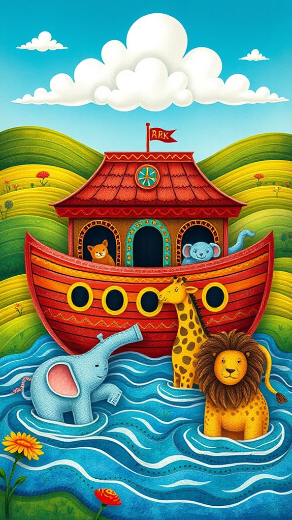 charming folk art depiction