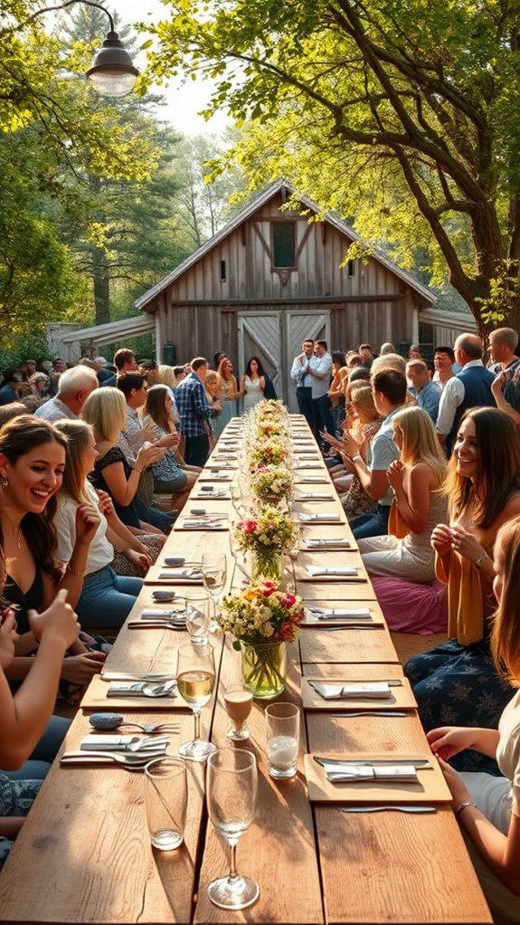 charming rustic wedding celebration