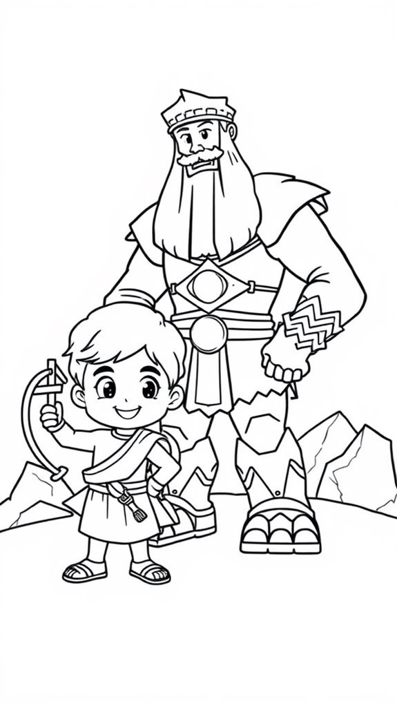 chibi david vs goliath