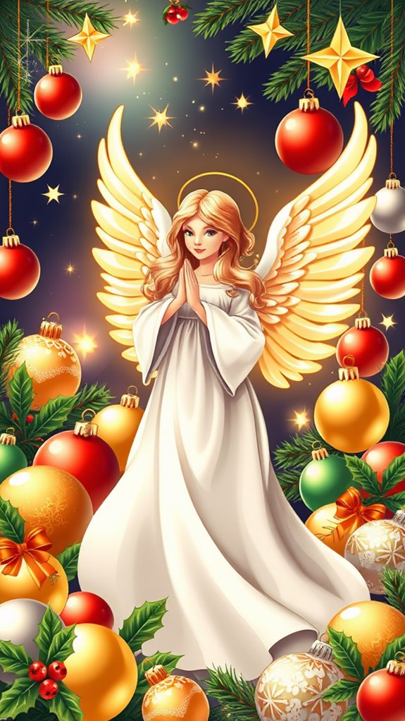 christmas angel ornament clipart