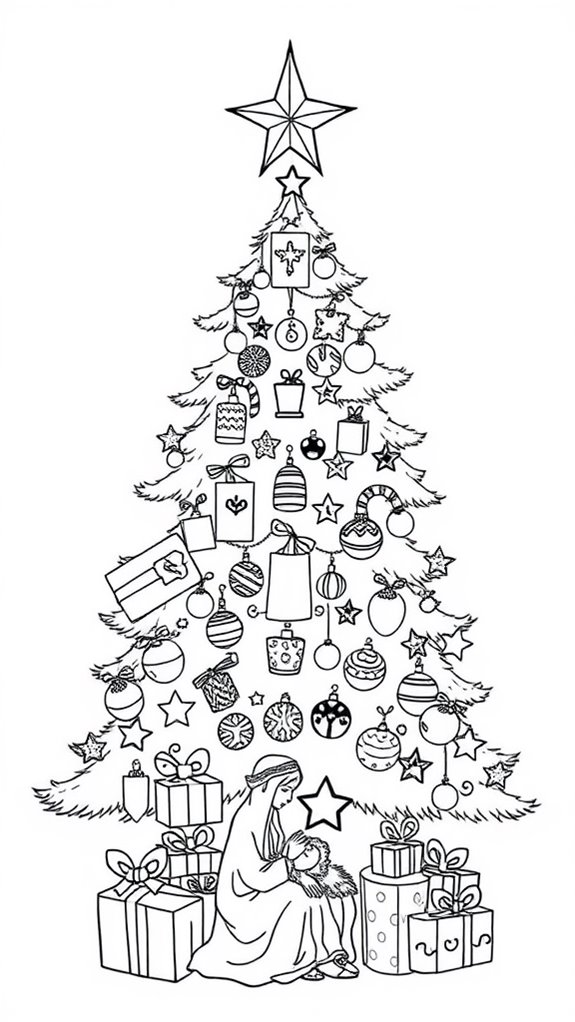 christmas coloring page fun