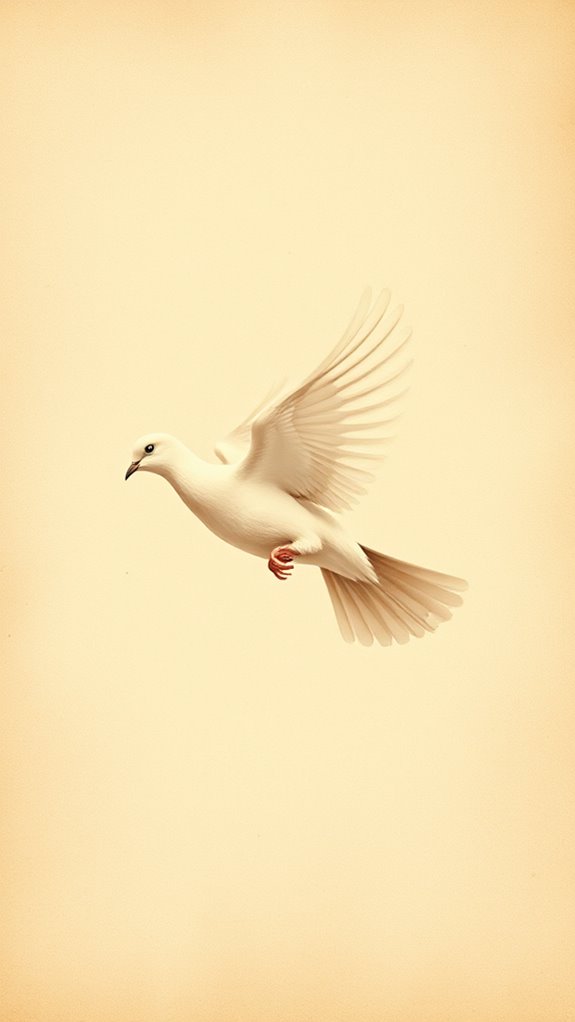 classic dove illustration design