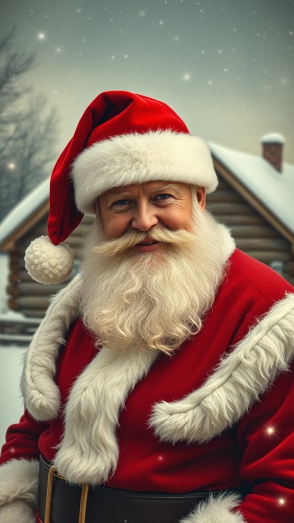 classic festive santa illustration