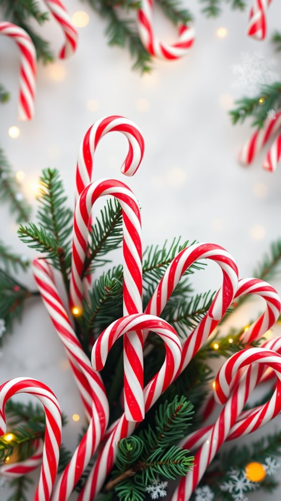 colorful candy cane design