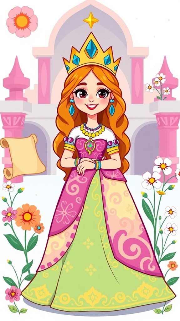 colorful cartoon of esther