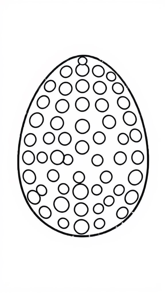 colorful easter egg dots