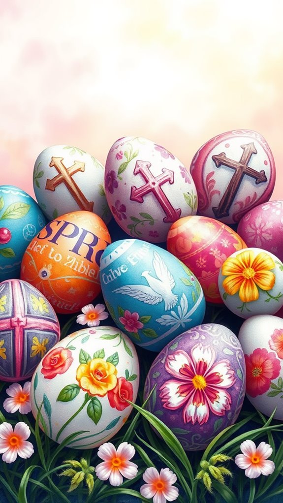 colorful egg decoration activity