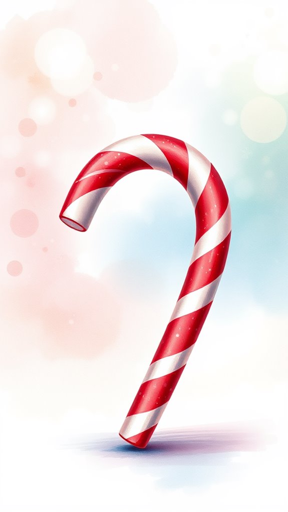 colorful festive candy cane