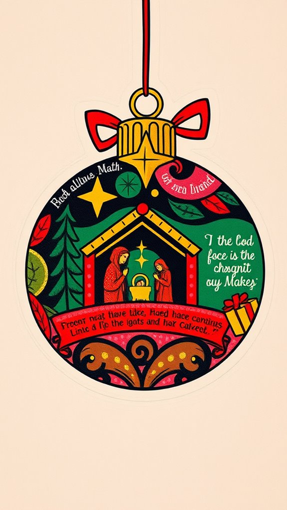 colorful festive ornament artwork