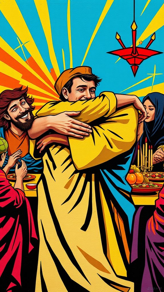 colorful modern biblical artwork