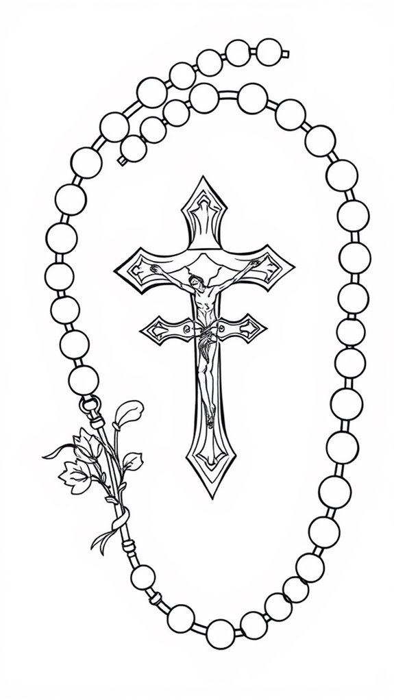 colorful rosary art activity