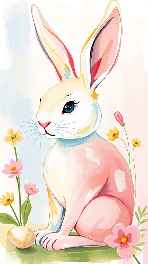 colorful whimsical easter artwork