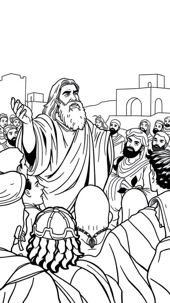 coloring page apostle paul