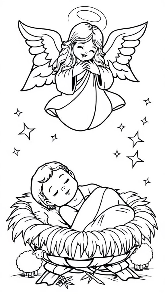 12 Baby Jesus Coloring Pages - Printable & Free To Download 