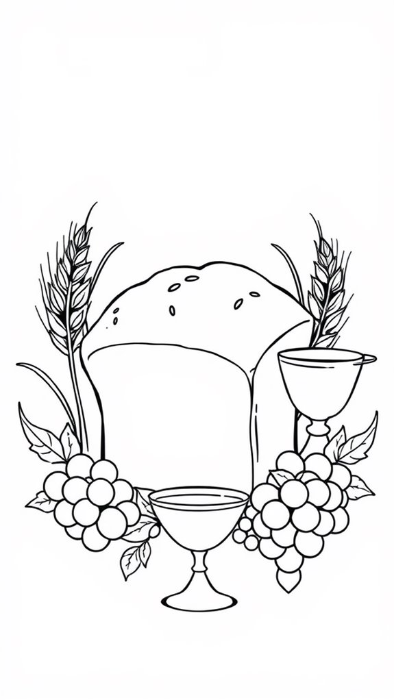 coloring page bread life