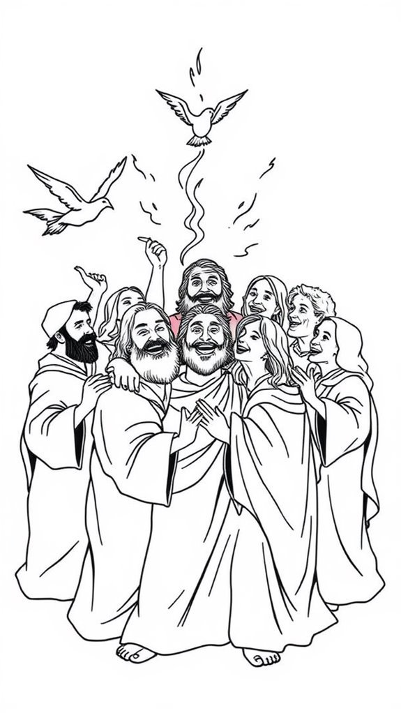 coloring page for disciples