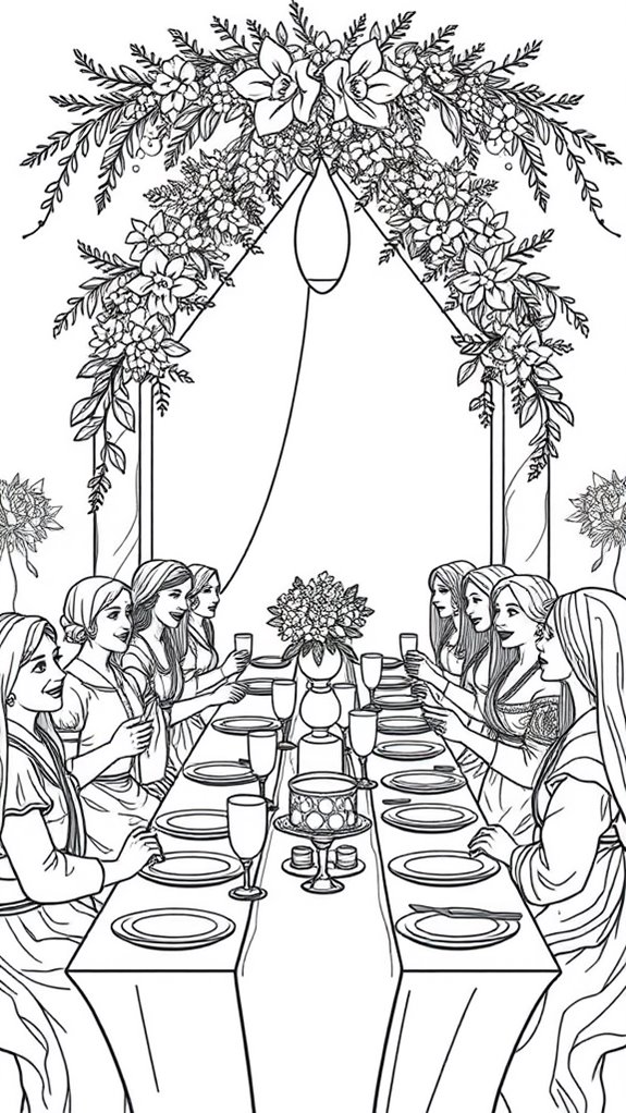 coloring page invitation design