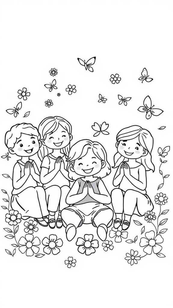 coloring page joyful prayer