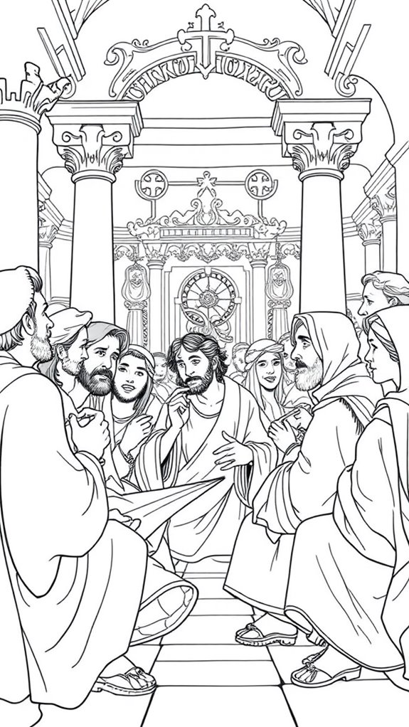coloring page of jesus