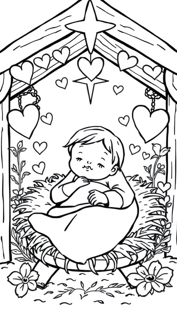 coloring page of jesus