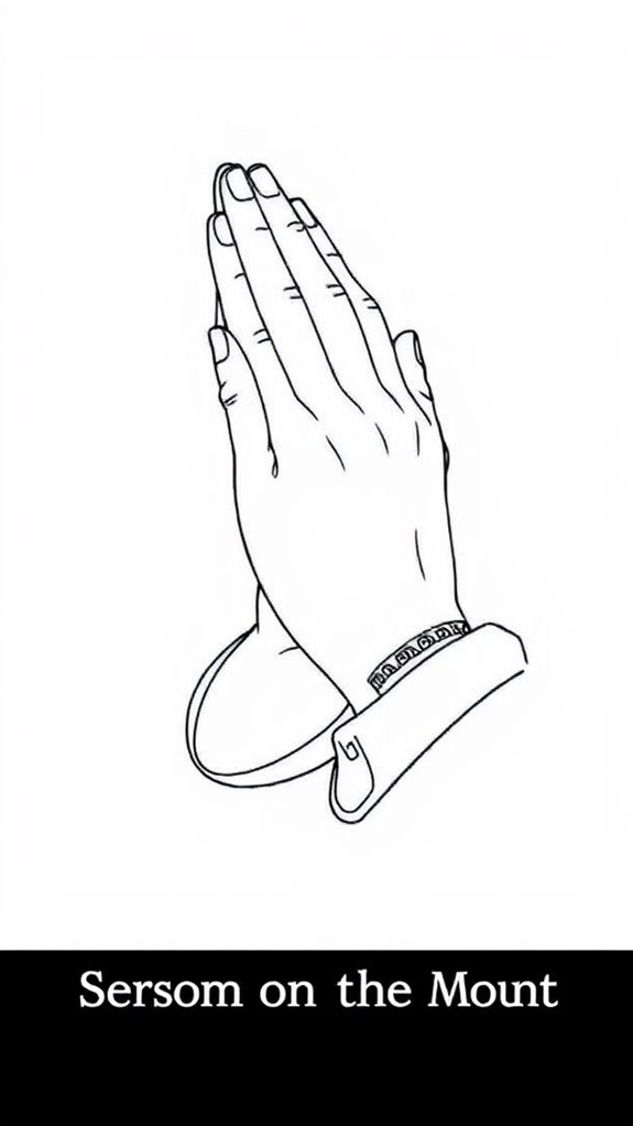 coloring page prayer hands