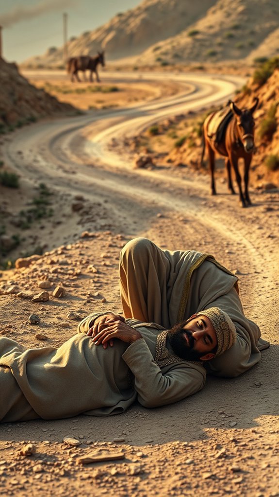 compassionate hero helping others