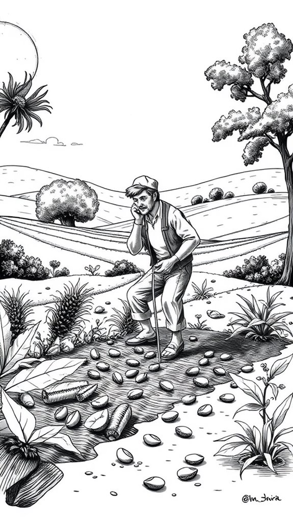 contrasting imagery of struggle