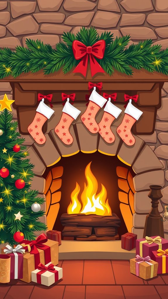 cozy holiday hearth imagery