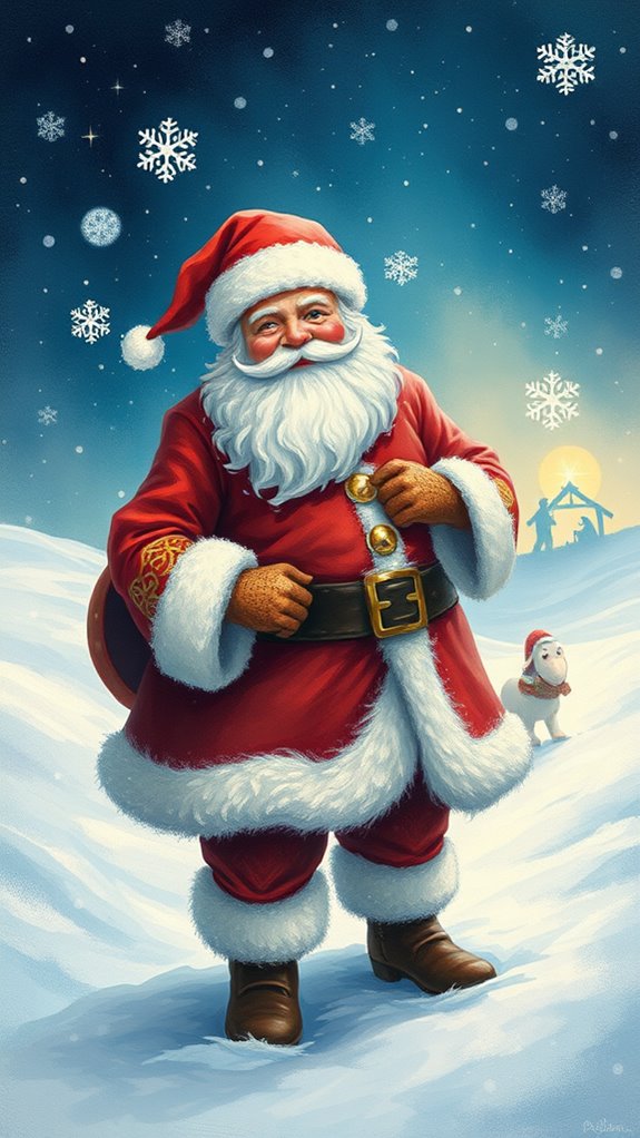 creative santa claus depiction