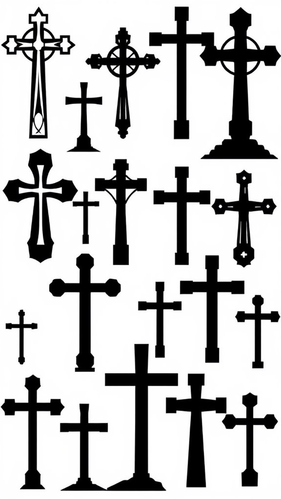 cross silhouette graphic design