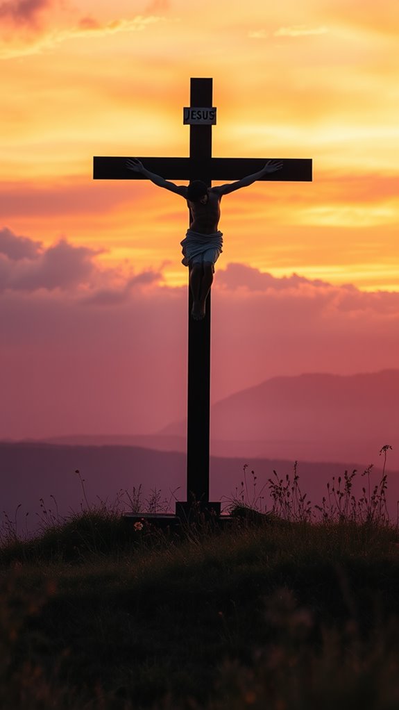 crucifixion scenic background image