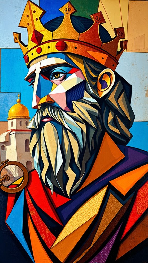 cubist king david artwork