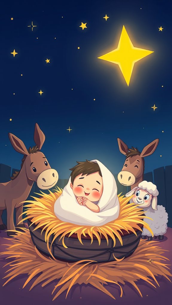 cute cartoon baby jesus