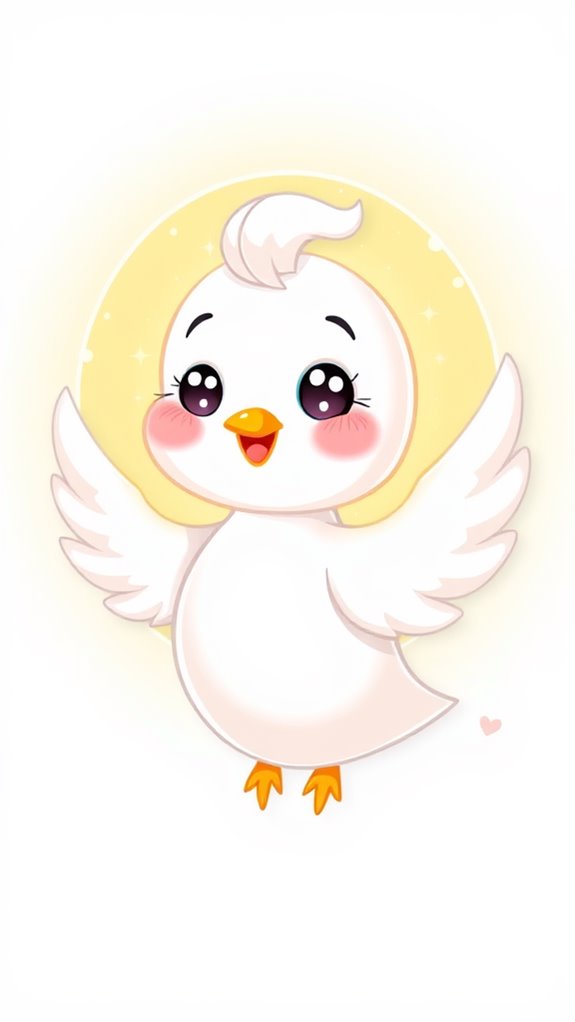 cute cartoon holy spirit