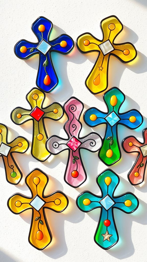cute stained glass crosses