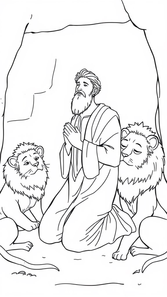 daniel s prayer coloring activity
