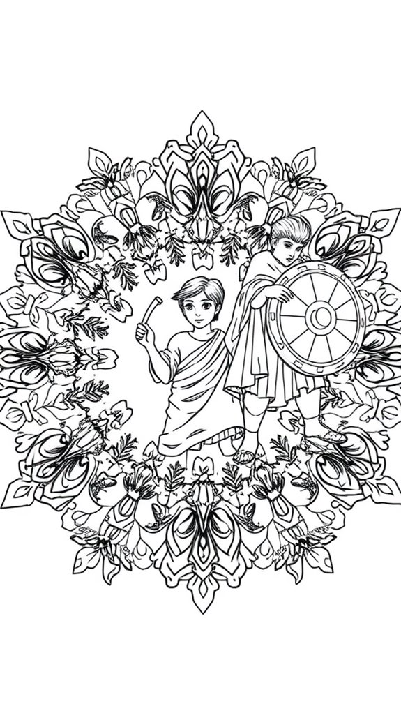 david and goliath coloring