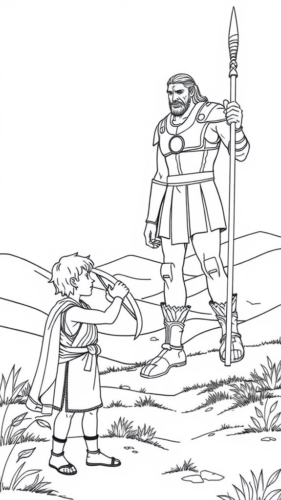 david versus goliath illustration