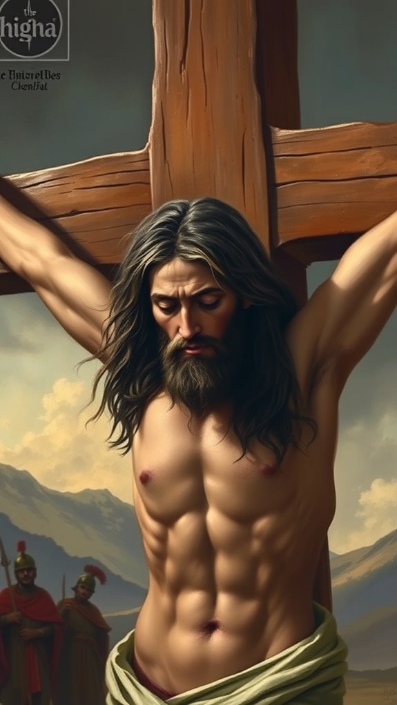 depiction of crucified christ