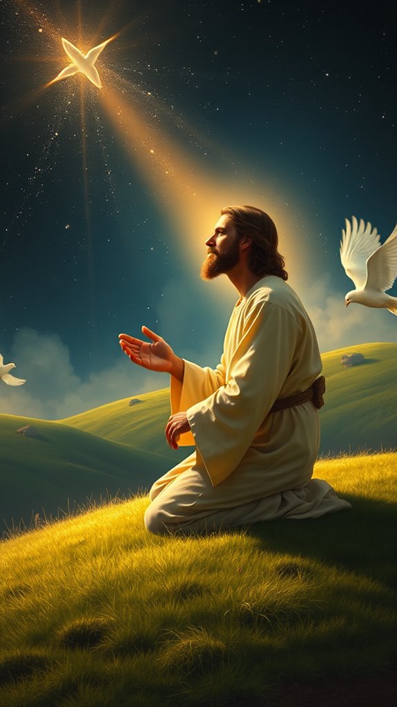 divine figure in prayer