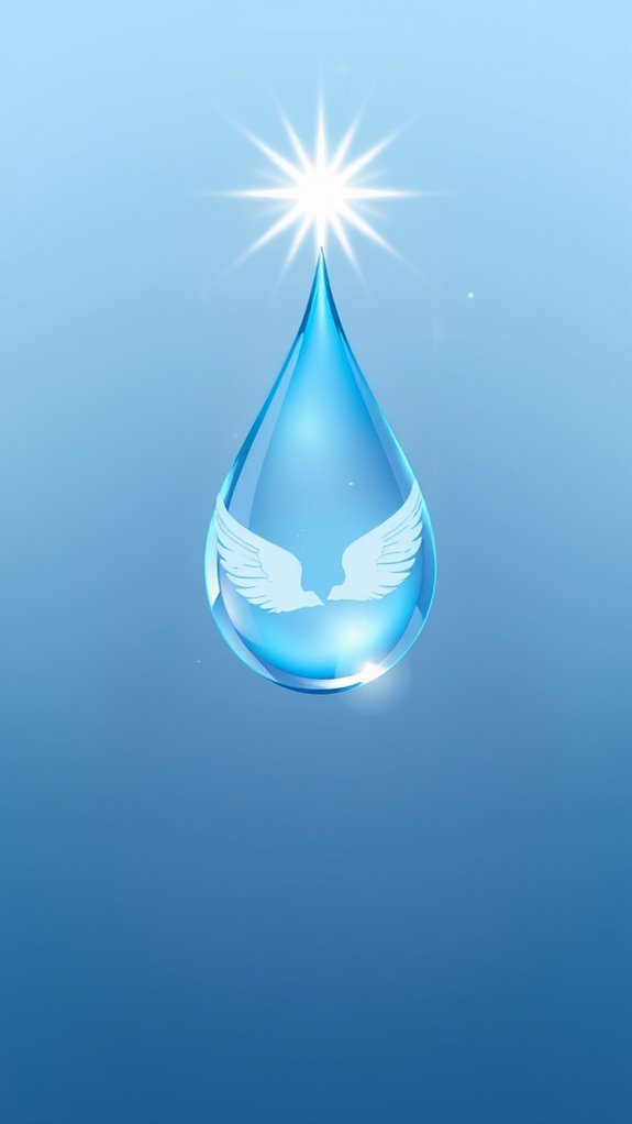 divine water drop illustration