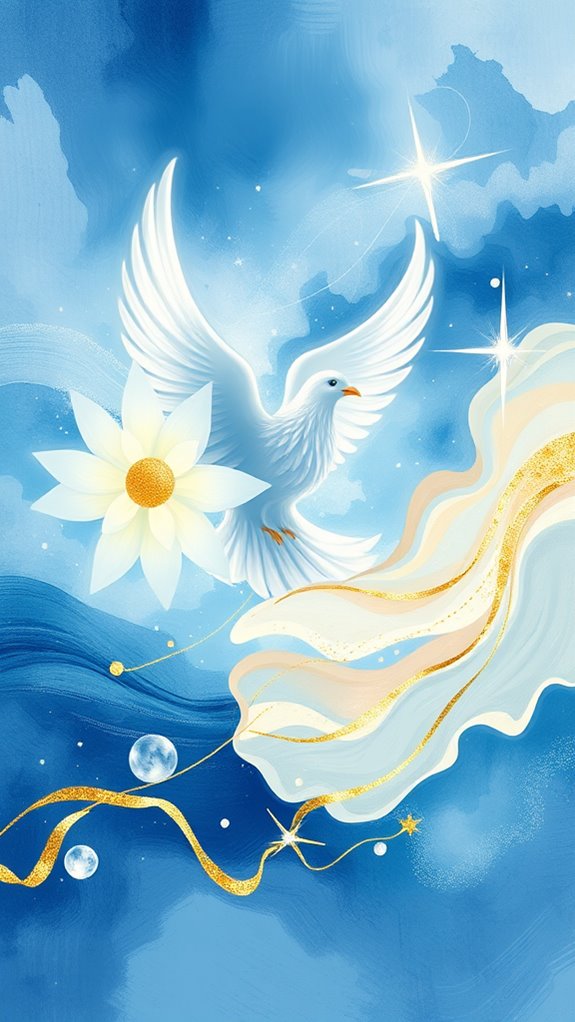 dove imagery abstract art