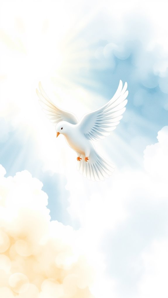 dove imagery watercolor painting