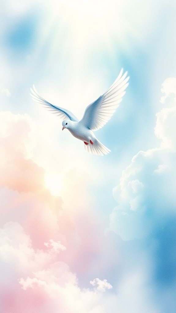 dove imagery watercolor painting